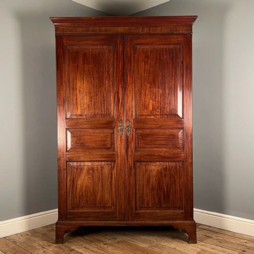Georgian Mahogany Channel Islands Wardrobe with Wonderful Colour