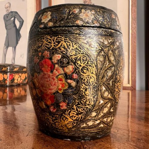 Pretty Kashmiri Lidded Pot