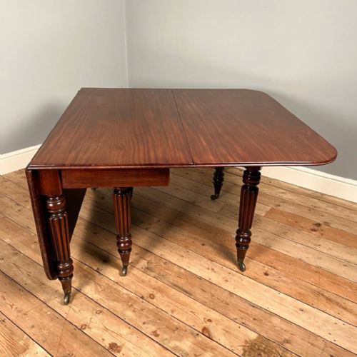 GEORGE IV GILLOWS MAHOGANY DROPLEAF TABLE - ADDITIONAL PHOTO 4