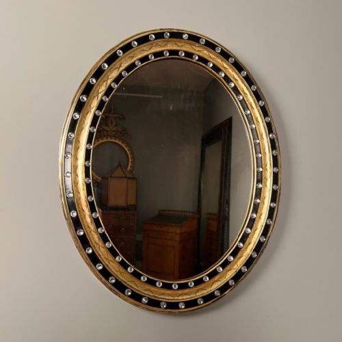 Regency Irish Oval Mirror
