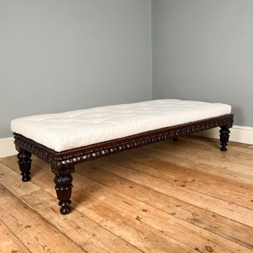 19th C Anglo Indian Ottoman Stool
