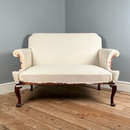 Small George II Style Mahogany Sofa