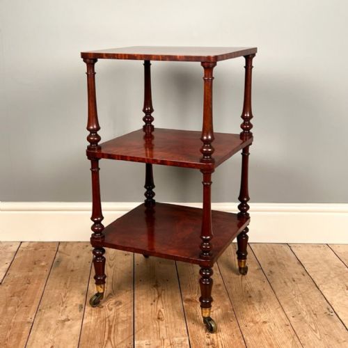 Immaculate 19th C Mahogany Etagere