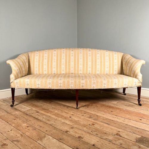 Elegant 18th C Mahogany Sofa