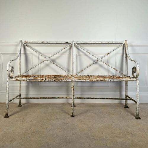 Regency English Iron Garden Bench