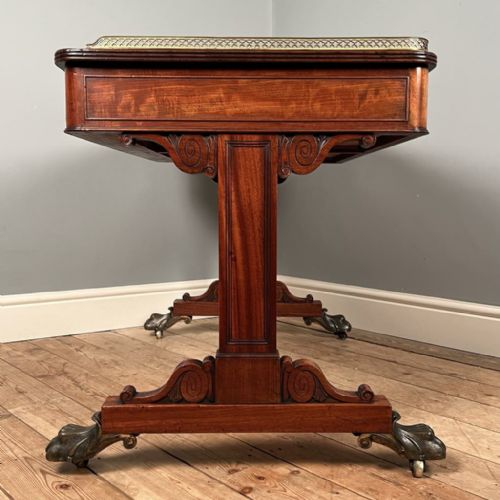 fig 1. Gillows Regency Mahogany Library Writing Table