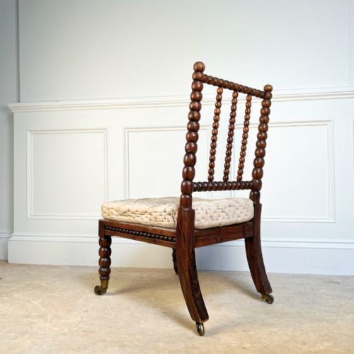EARLY 19TH C BOBBIN CHAIR - ADDITIONAL PHOTO 1