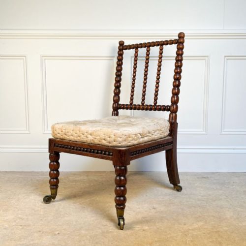 EARLY 19TH C BOBBIN CHAIR - ADDITIONAL PHOTO 2