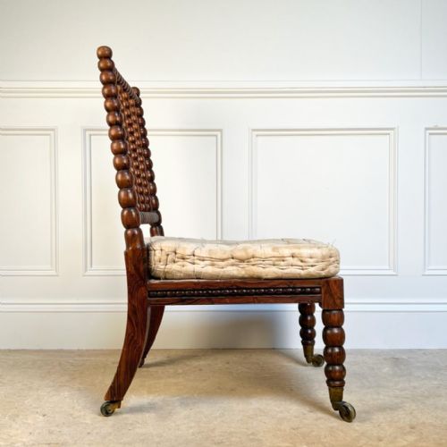 EARLY 19TH C BOBBIN CHAIR - ADDITIONAL PHOTO 3
