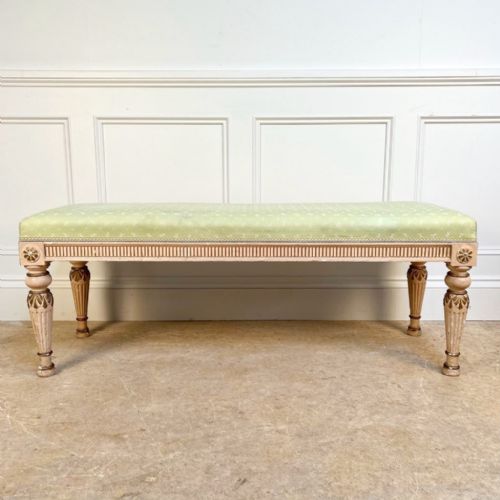 19th C Gesso & Painted Window Seat