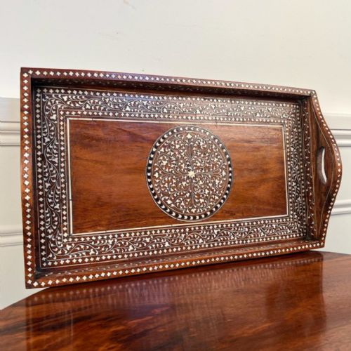 Superb Small Hoshiarpur Inlaid Tray