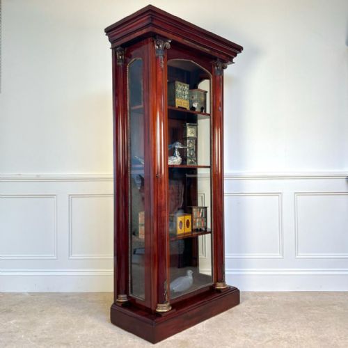 Stylish George IV Mahogany& Gilt Brass Cabinet