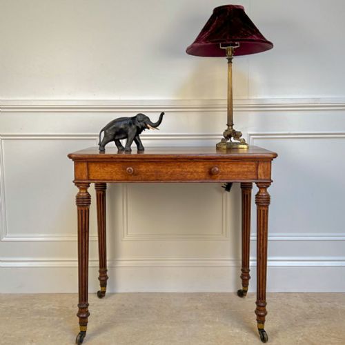 19TH C HOLLAND SONS OAK SIDE TABLE - ADDITIONAL PHOTO 1
