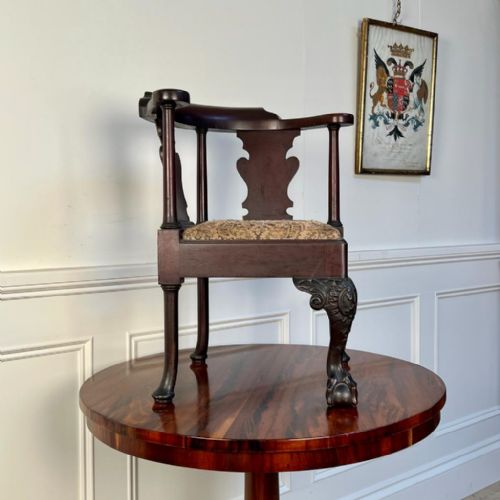 19th C Mahogany Apprentice Chair