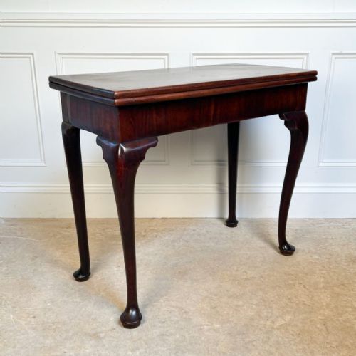 Elegant 18th C Mahogany Card Table