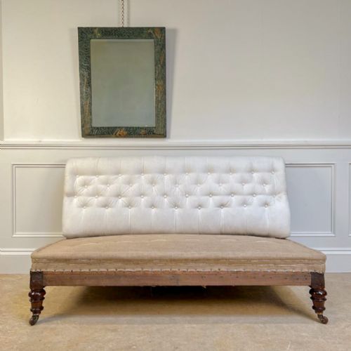 19th C Mahogany Banquet Sofa