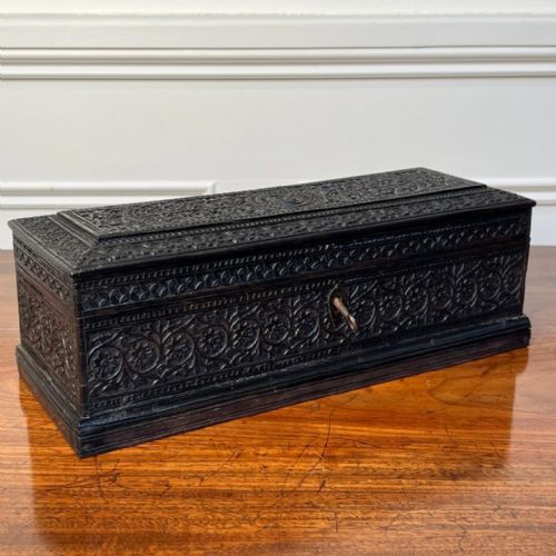 19th C Anglo Indian Carved Box