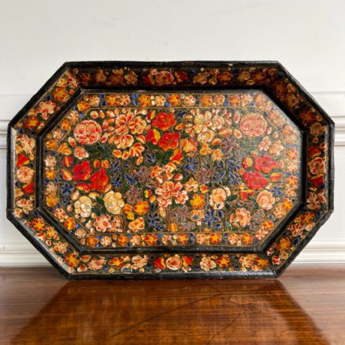 Beautiful 19th C Kashmiri Tray