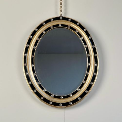 19th C Small Irish Oval Mirror