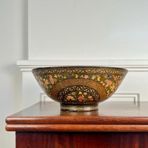 Large Edwardian Kashmiri Bowl