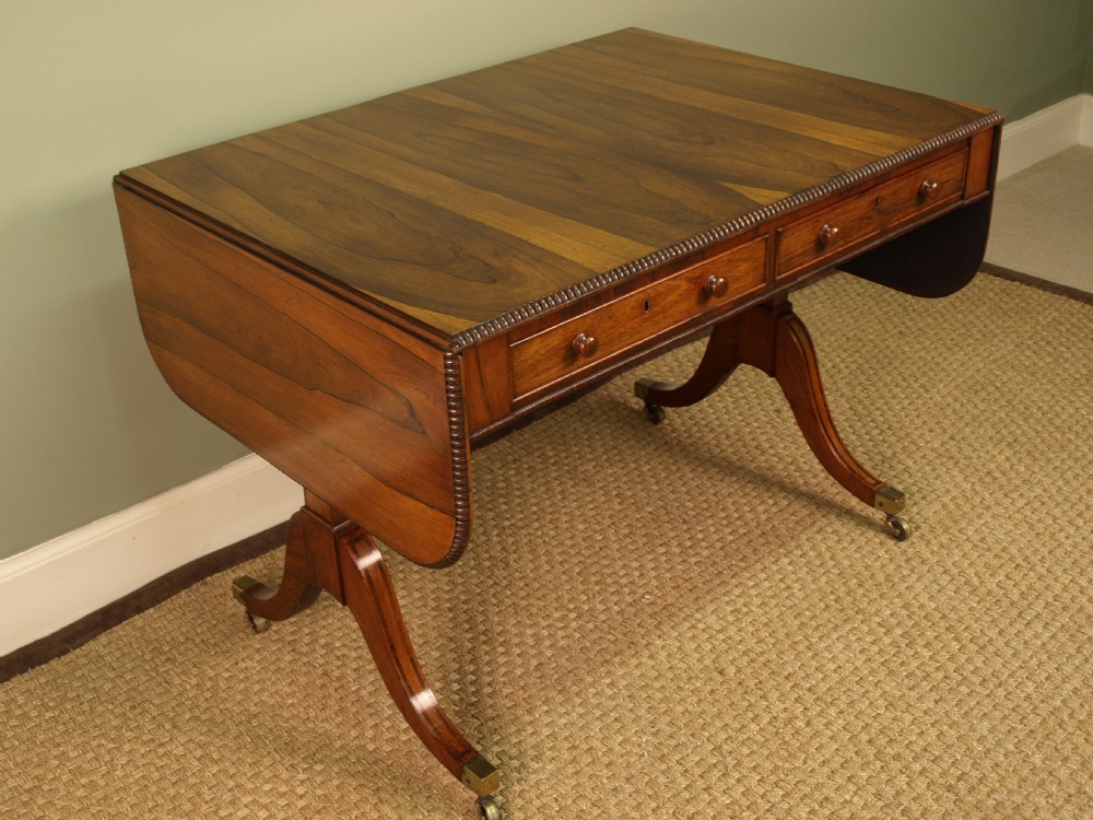A Fine Regency Rosewood Sofa Table