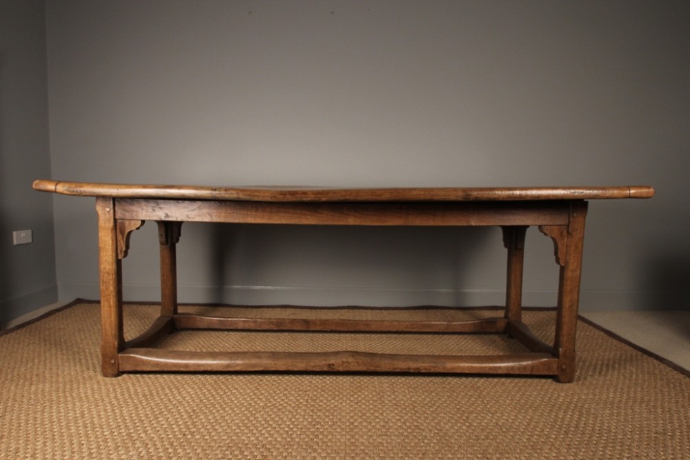19th C Light Oak Farmhouse Table