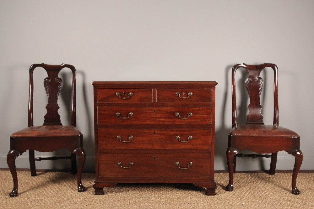 A Small George III Mahogany Chest of Drawers