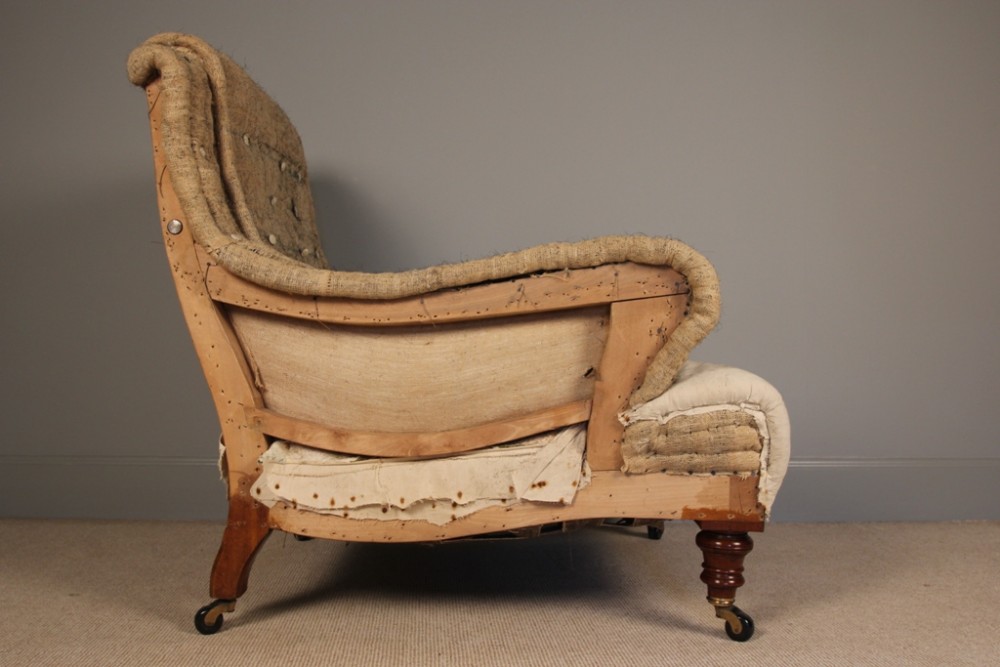 Superb 19th C. Shapely Reclining Armchair