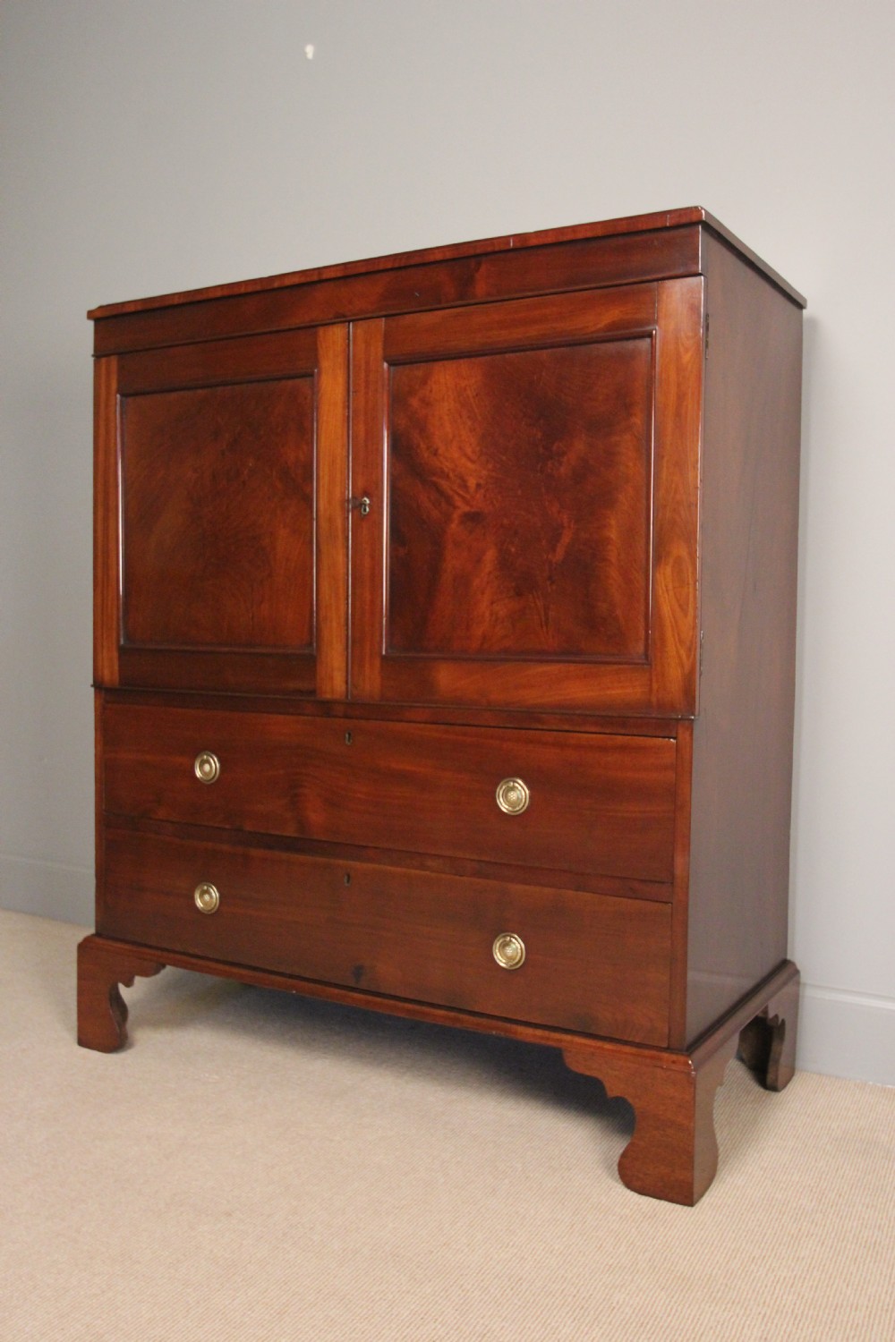 George III Mahogany Side Cabinet