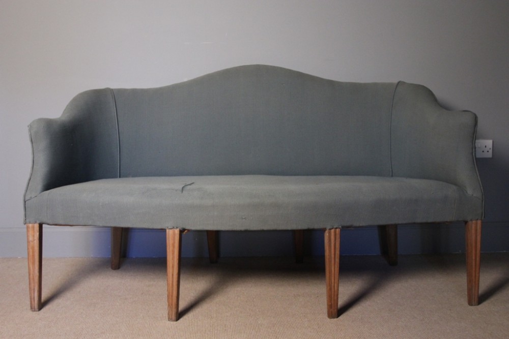 George III Camel Back Sofa for Refurb.