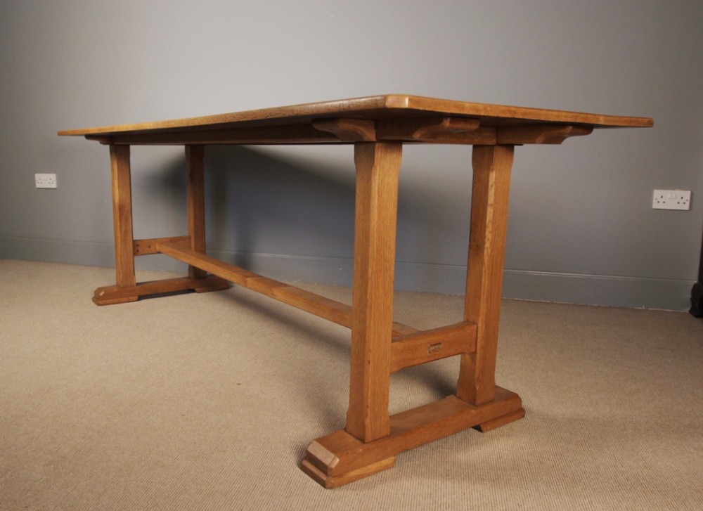 Arts & Crafts English Oak Refectory Table