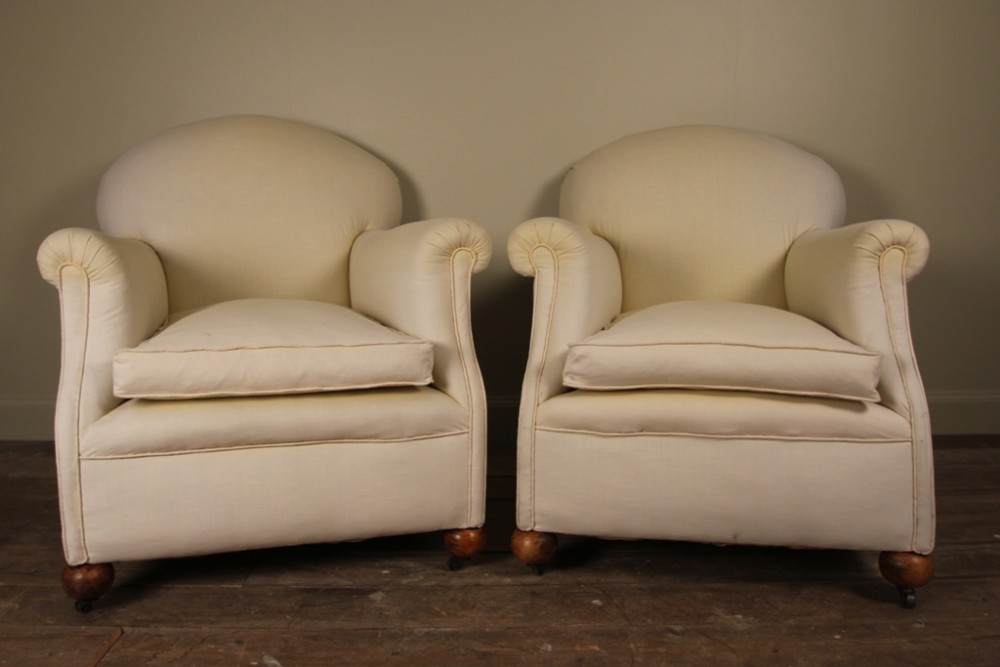 A Pair of French Club Chairs
