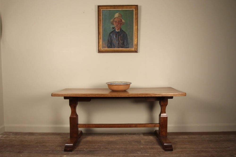 Stylish English Oak Refectory Table