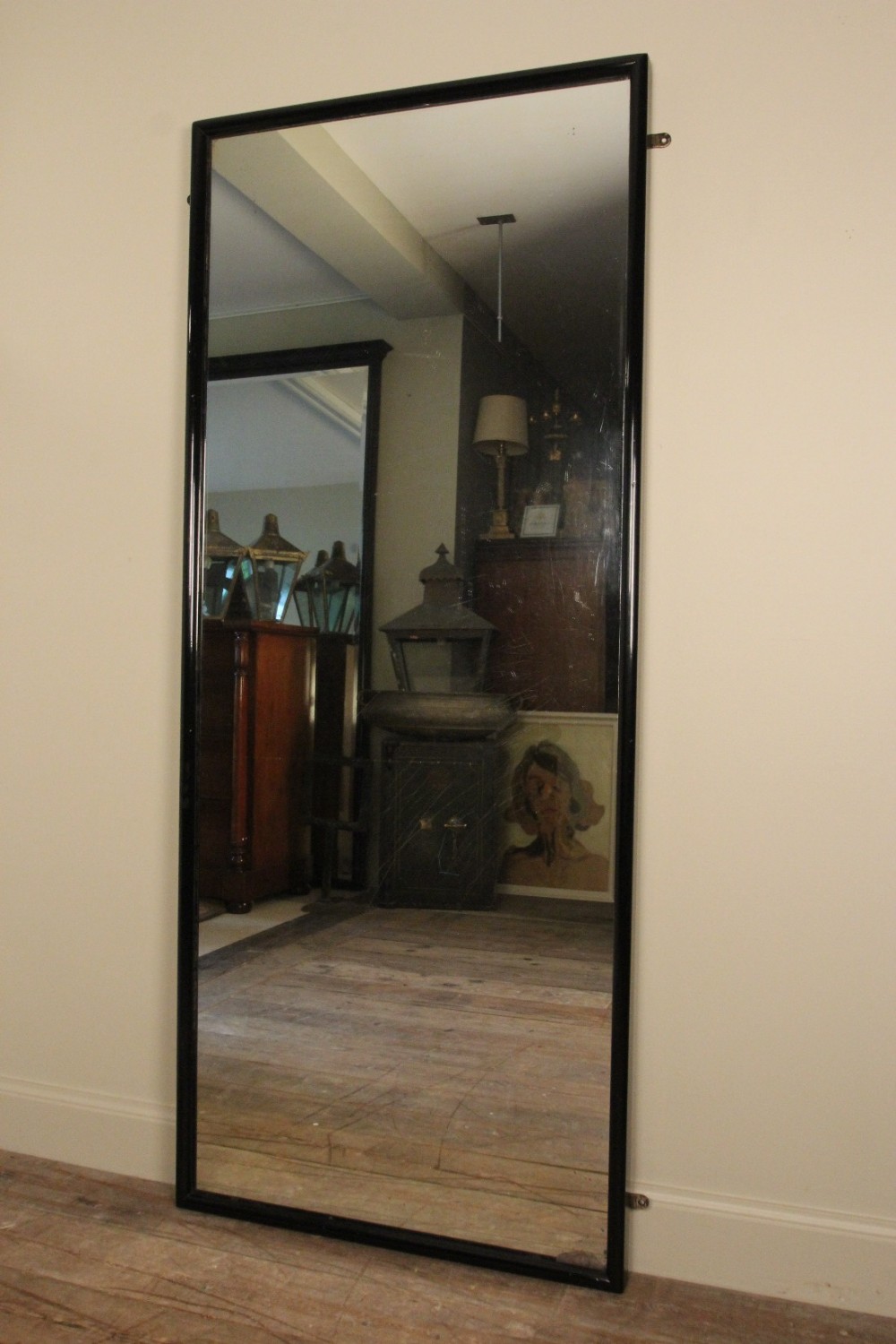 Large 19th C. English Outfitters Dressing Mirror