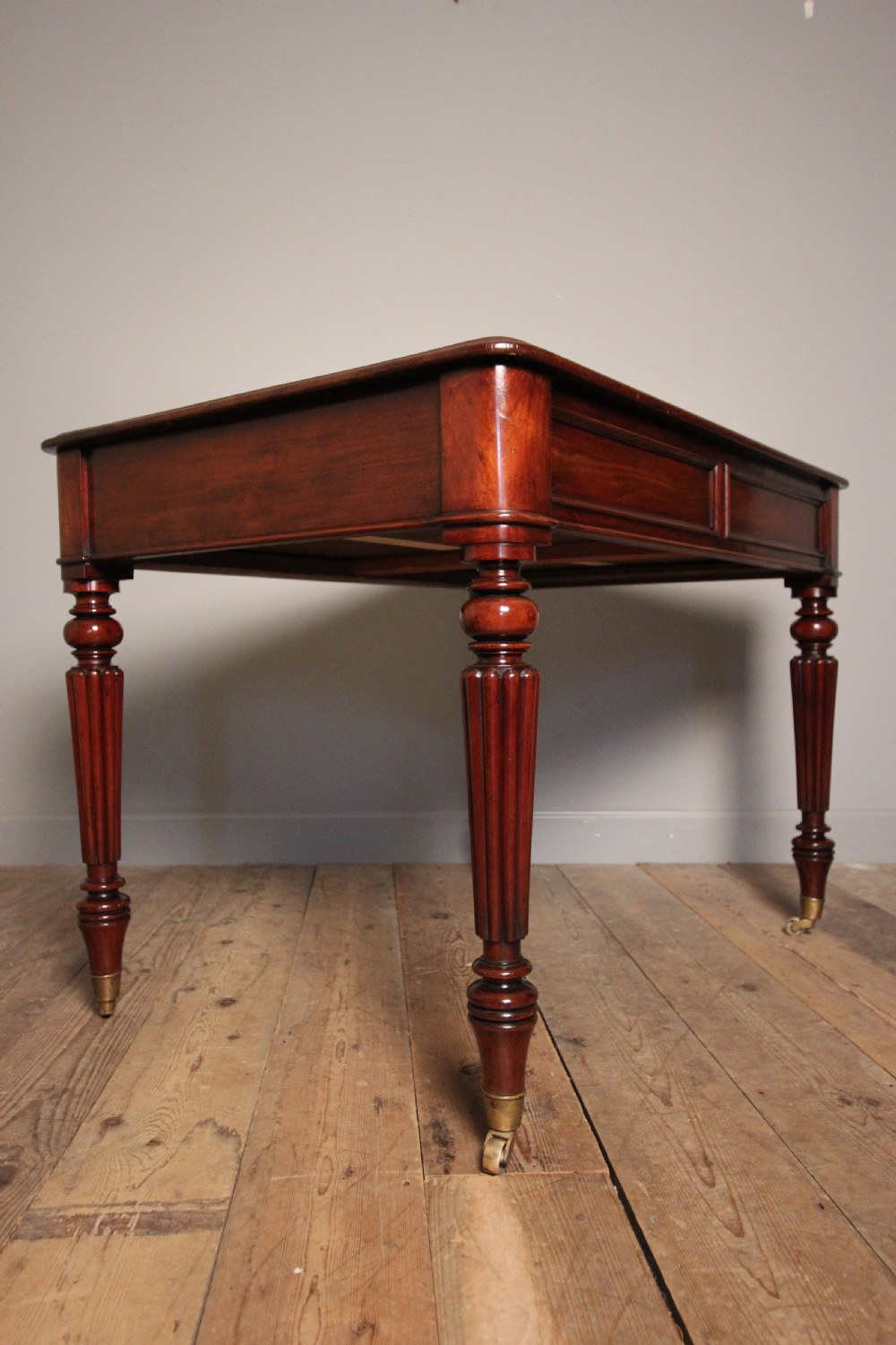 T. Willson 19th Century Mahogany Library Writing Table  View V