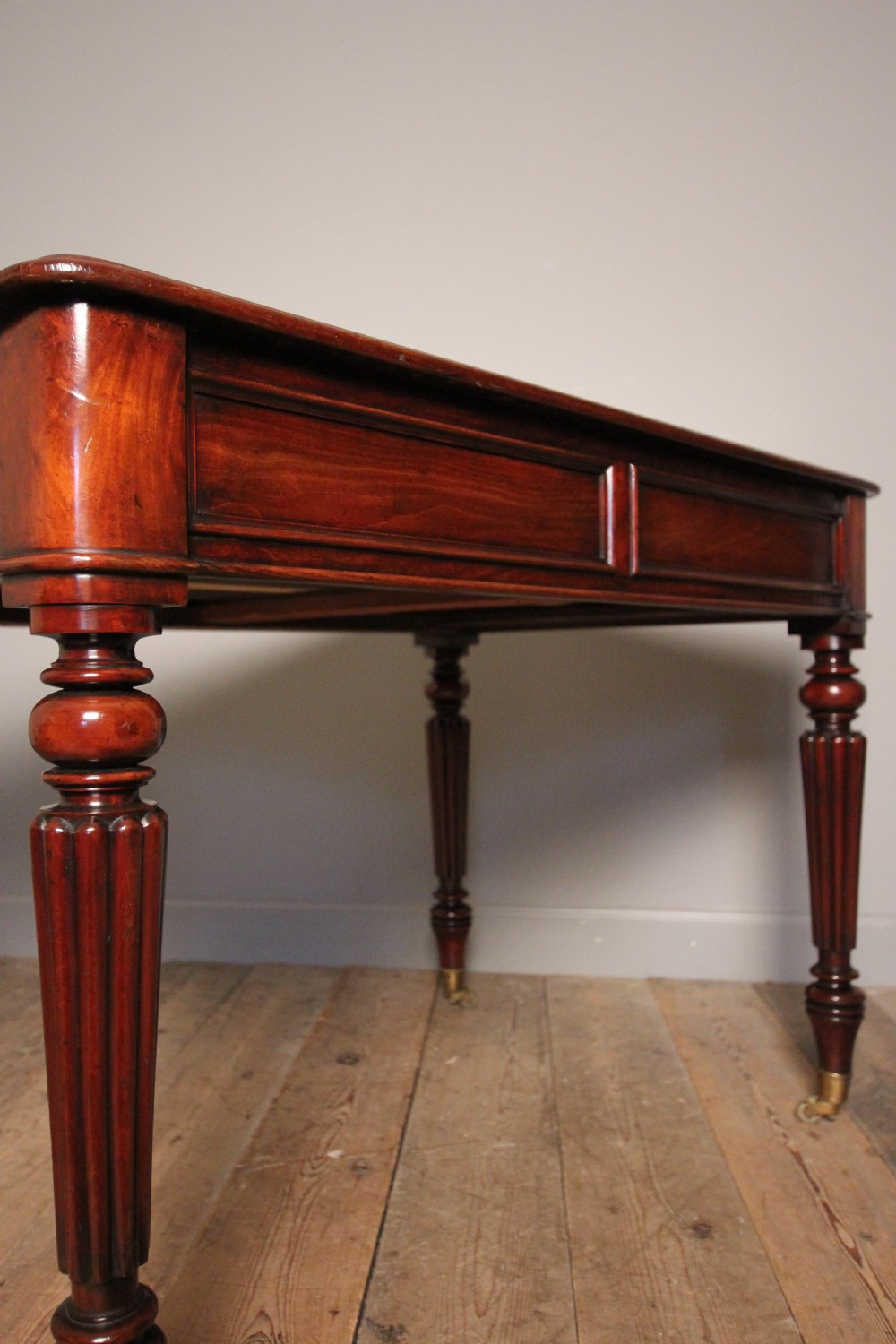 T. Willson 19th Century Mahogany Library Writing Table  View VI