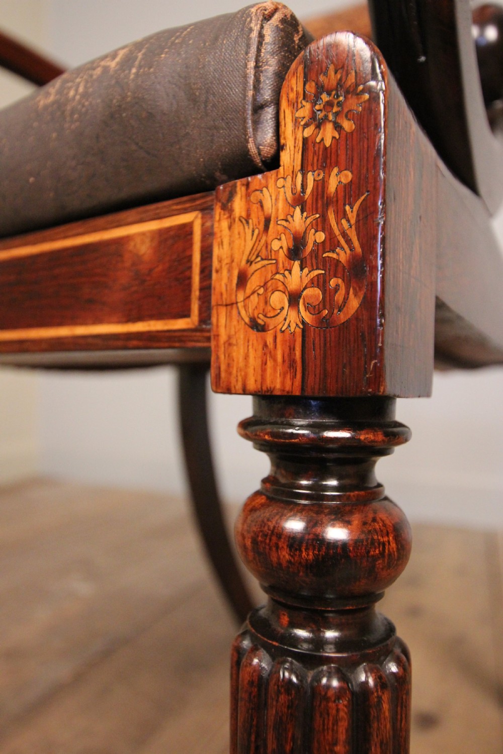 Fine Regency Elbow Desk Chair View IV