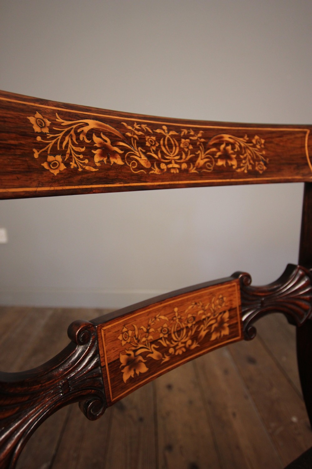 Fine Regency Elbow Desk Chair View VIII