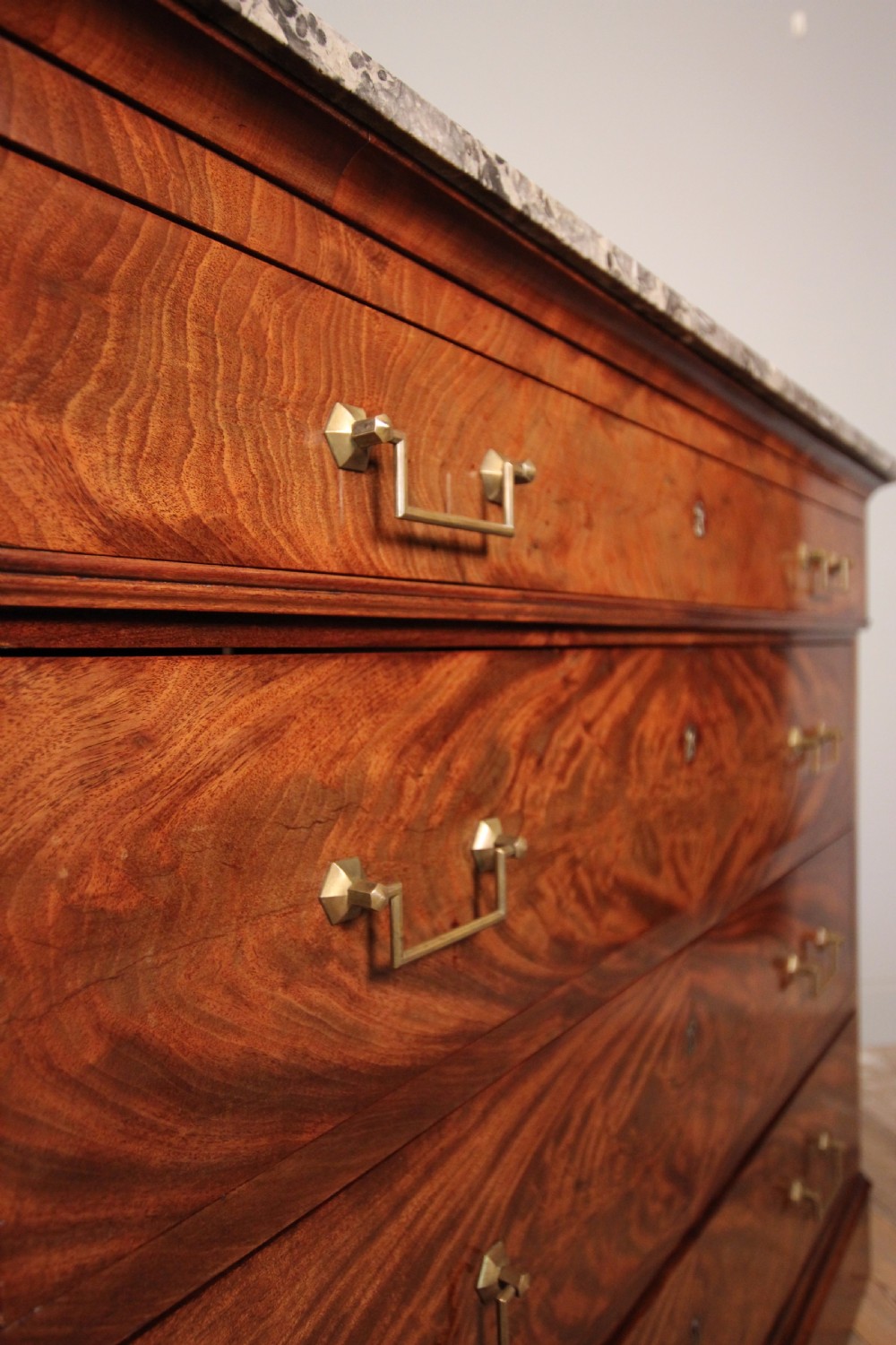 Stunning Louis Philippe Mahogany Commode Chest Of Drawers View VI