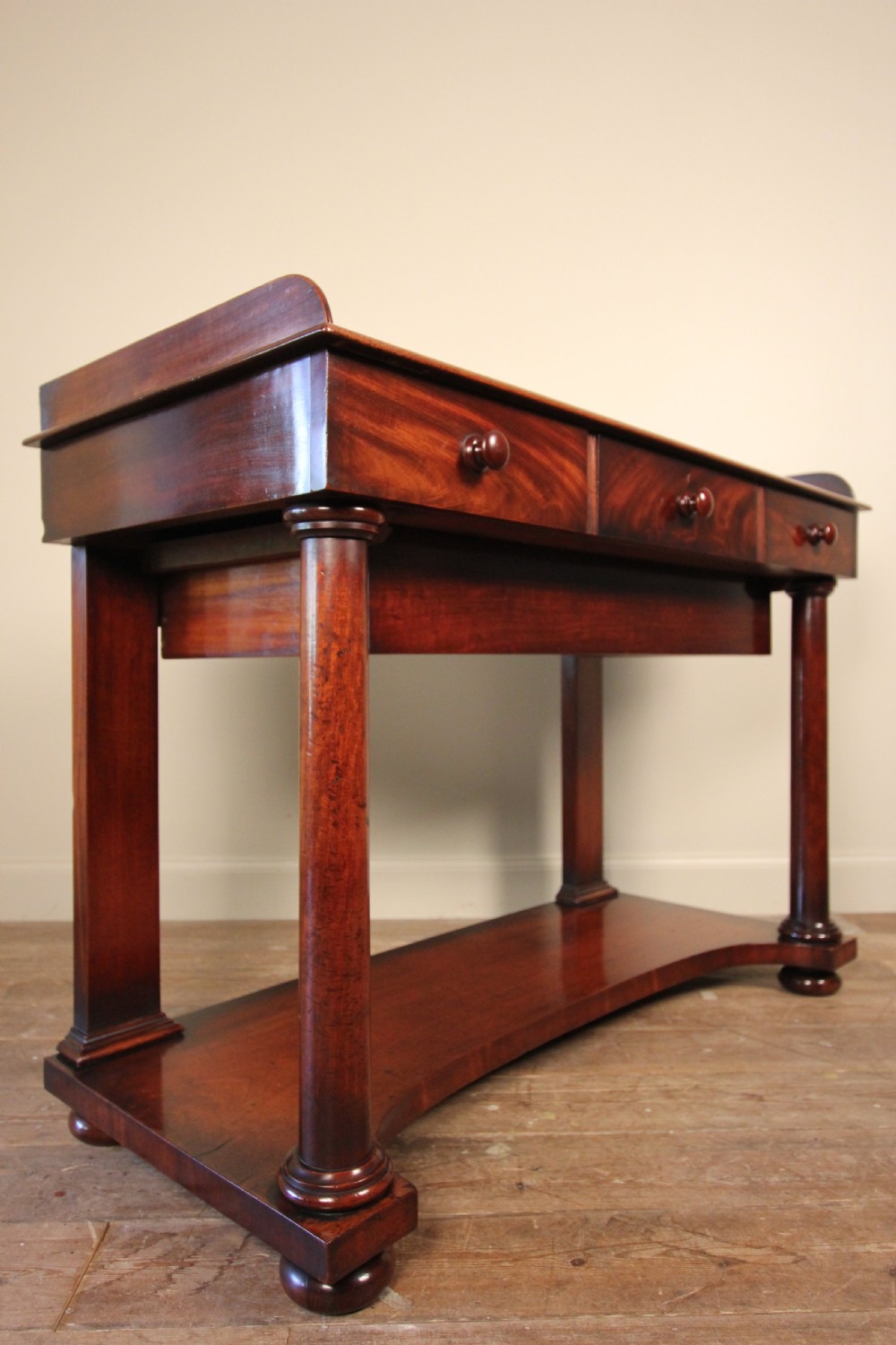 William IV Mahogany Console Serving Table with Fabulous  Colour View II