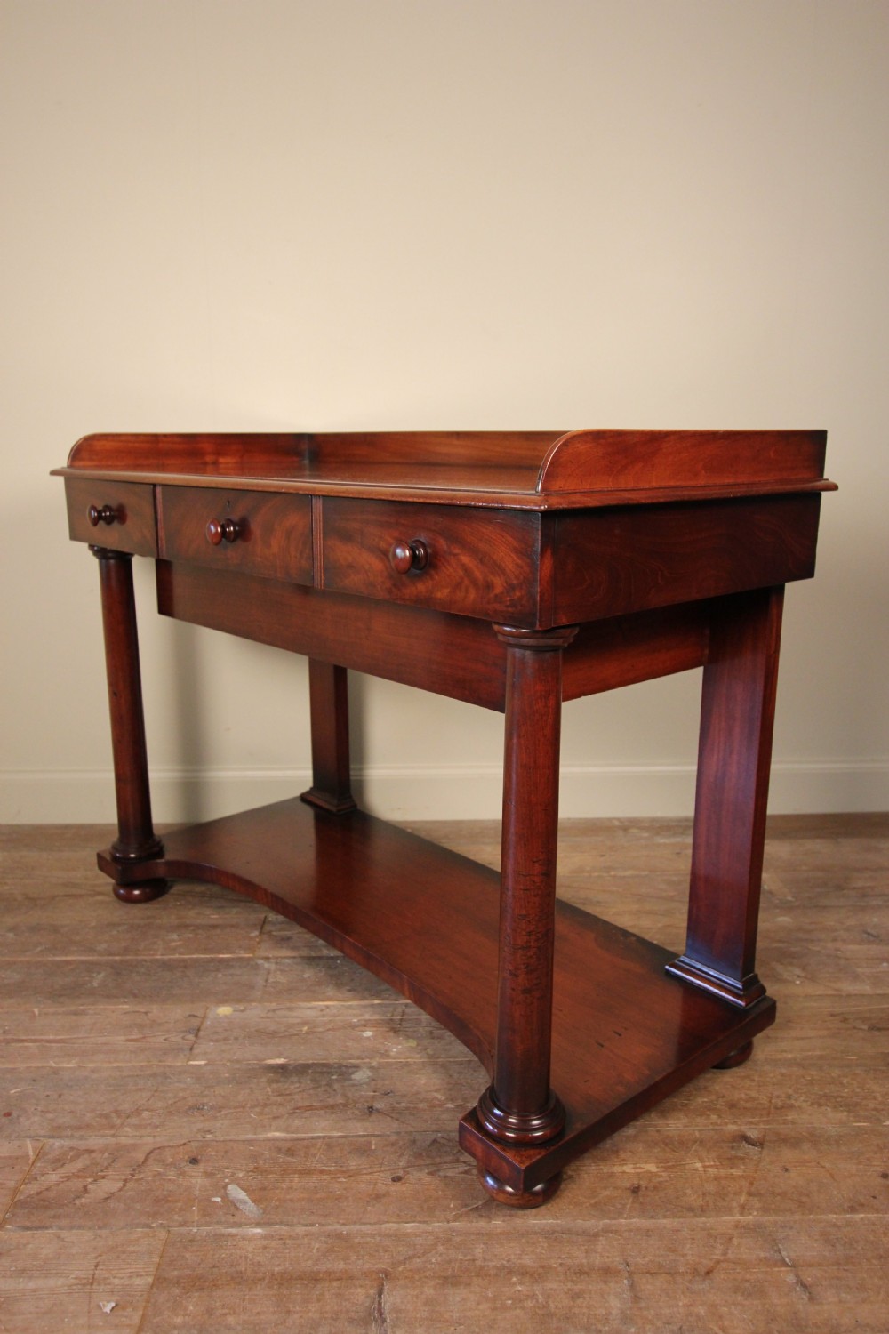 William IV Mahogany Console Serving Table with Fabulous  Colour View III