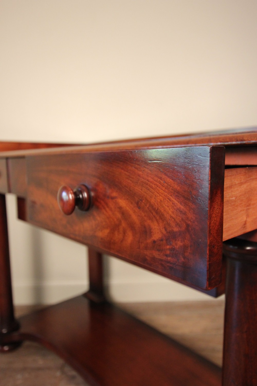 William IV Mahogany Console Serving Table with Fabulous  Colour View VI