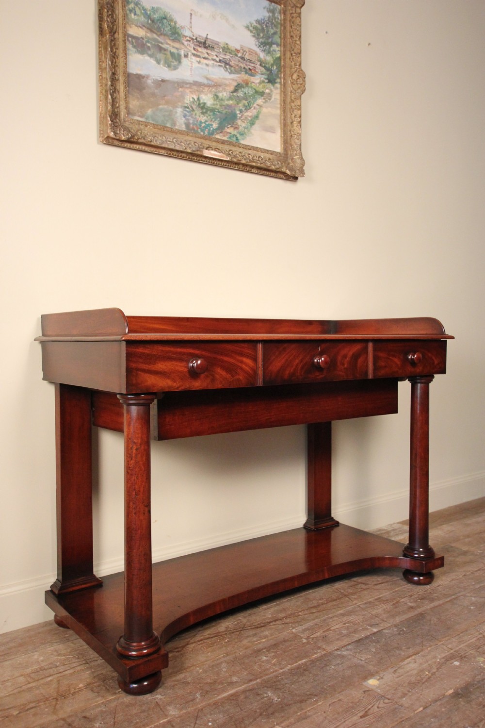 William IV Mahogany Console Serving Table with Fabulous  Colour View IX