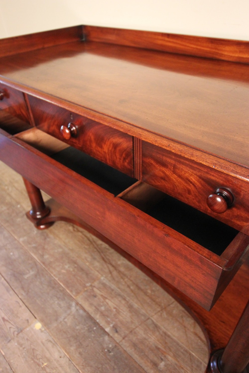 William IV Mahogany Console Serving Table with Fabulous  Colour View X