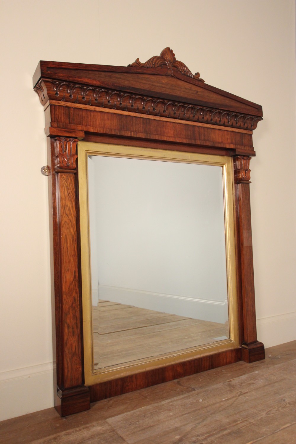 William IV Rosewood and Gilt Mirror View II
