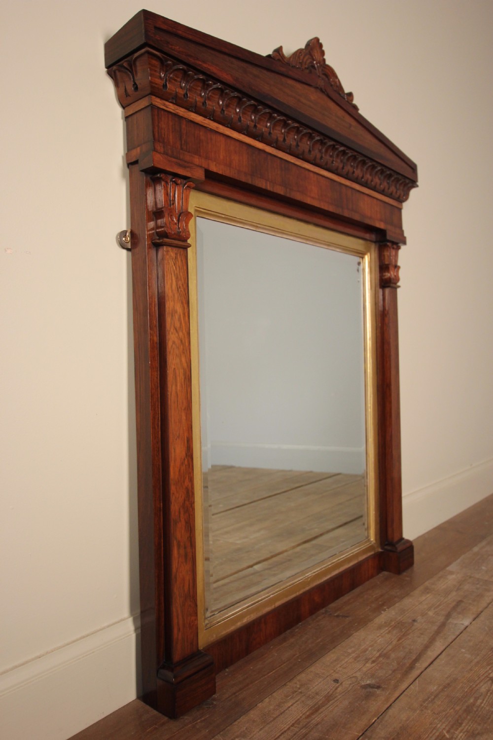 William IV Rosewood and Gilt Mirror View III
