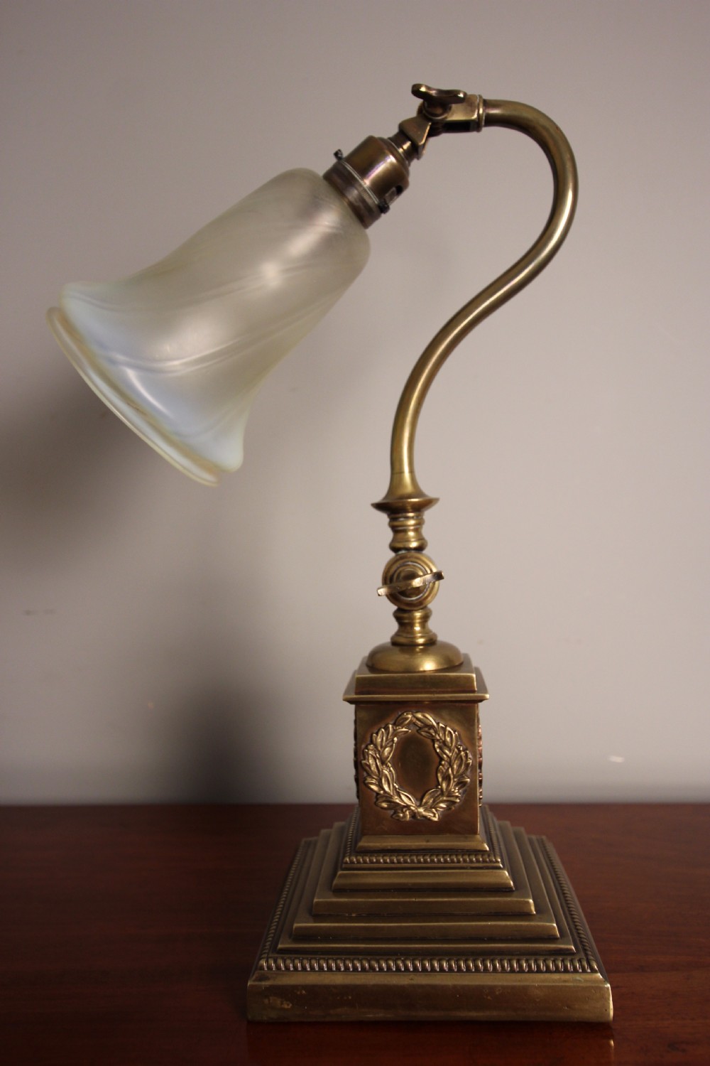 Edwardian Brass Adjustable Table Desk Lamp View II