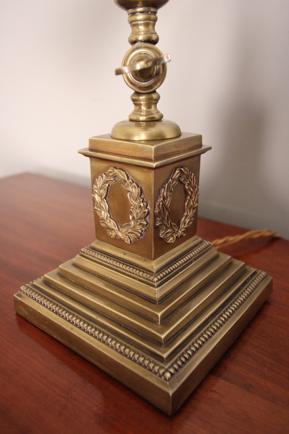 Edwardian Brass Adjustable Table Desk Lamp View VI