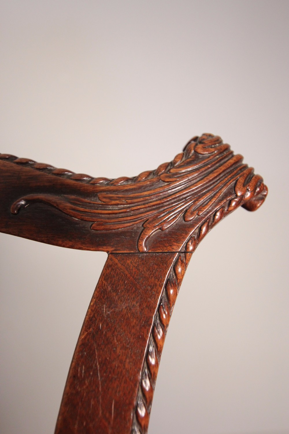 Superb Pair of 18th C. Mahogany Side Chairs View II