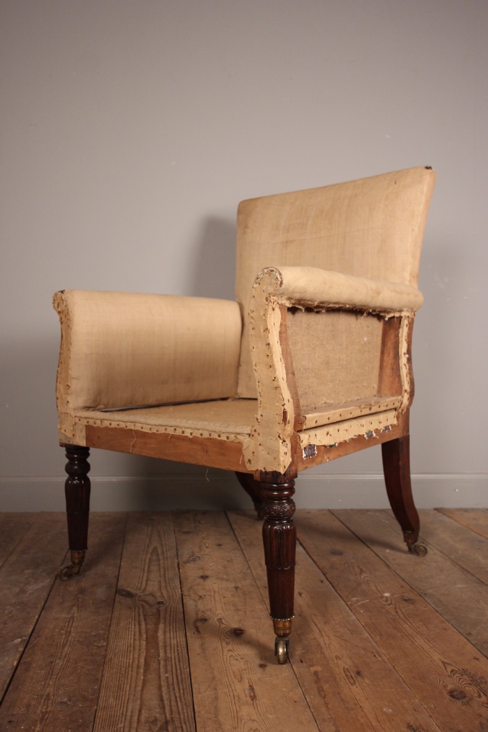 Wonderful Large Regency Library Chair